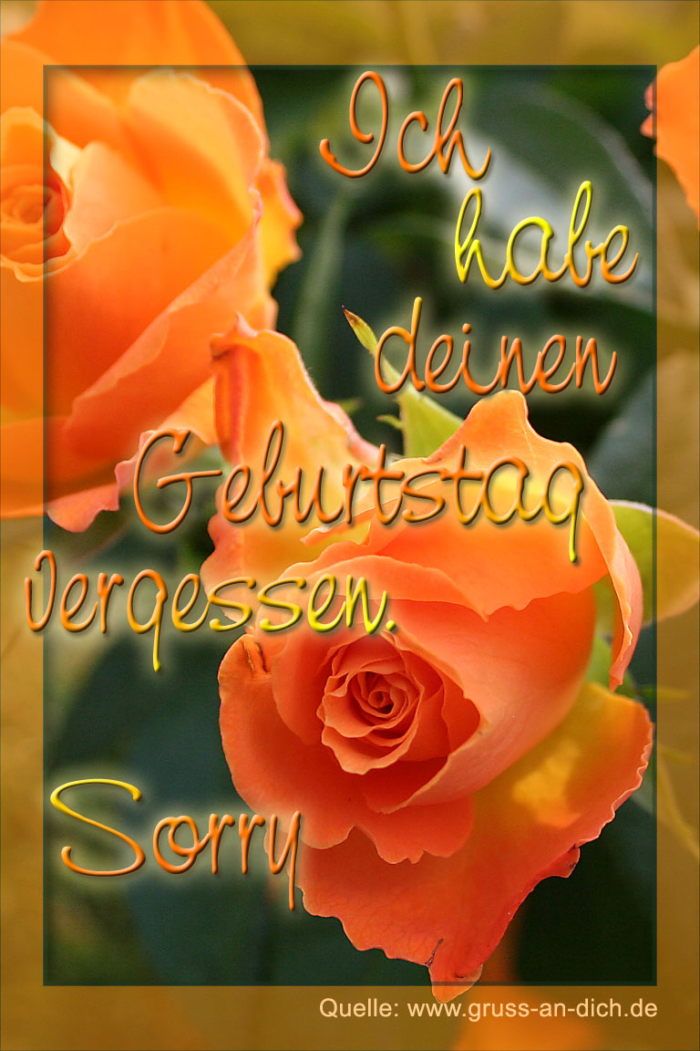 Entschuldigungskarte
