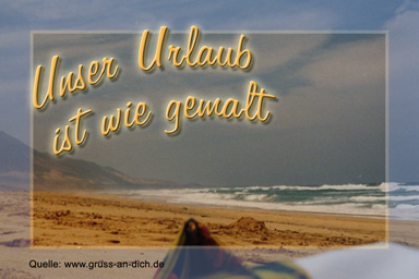 Urlaubsgrukarte