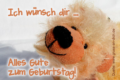 Geburtstagskarte f�r Kinder