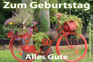 Grukarte zu besonderen Geburtstagen