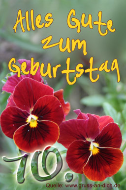 Grukarte zu besonderen Geburtstagen