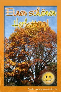 Herbstgrukarte