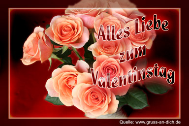 Valentinstag-Grukarte