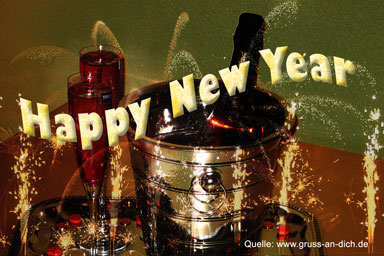 Neujahrsgrukarte