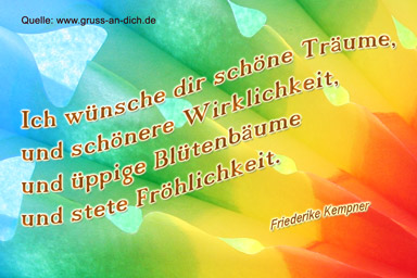 Gute Nacht-Grußkarte, Lampion, Stern, Text: Ich wünsch dir schöne Träume...